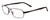 Profile View of Porsche Designs P8212-C Designer Blue Light Blocking Eyeglasses in Dark/Matte Brown Unisex Square Full Rim Titanium 56 mm