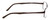 Side View of Porsche Designs P8212-C Designer Blue Light Blocking Eyeglasses in Dark/Matte Brown Unisex Square Full Rim Titanium 56 mm