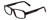 Profile View of Porsche Designs P8215-A Designer Reading Eye Glasses with Custom Cut Powered Lenses in Black Carbon Fiber Unisex Square Full Rim Acetate 55 mm