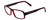 Profile View of Porsche Designs P8215-D Designer Bi-Focal Prescription Rx Eyeglasses in Crystal Burgundy Red Carbon Fiber Unisex Square Full Rim Acetate 55 mm