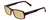 Profile View of Porsche Designs P8215-D Designer Polarized Reading Sunglasses with Custom Cut Powered Sun Flower Yellow Lenses in Crystal Burgundy Red Carbon Fiber Unisex Square Full Rim Acetate 55 mm