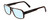 Profile View of Porsche Designs P8217-B Designer Progressive Lens Blue Light Blocking Eyeglasses in Brown Carbon Fiber Unisex Square Full Rim Acetate 56 mm