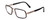 Profile View of Porsche P8220B Unisex Designer Reading Glasses Titanium Crystal Olive Green 56mm