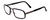 Profile View of Porsche Designs P8220-D Designer Reading Eye Glasses with Custom Cut Powered Lenses in Dark Grey Matte Blue Unisex Square Full Rim Titanium 56 mm