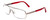Profile View of Porsche Designs P8225-B Designer Progressive Lens Prescription Rx Eyeglasses in Dark Gun Metal Bordeaux Red Unisex Oval Full Rim Metal 60 mm