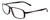 Profile View of Porsche Designs P8229-A Unisex Oval Full Rim Designer Reading Glasses Black 57mm