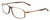 Profile View of Porsche Designs P8229-C Designer Blue Light Blocking Eyeglasses in Grey Unisex Oval Full Rim Titanium 57 mm