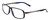 Profile View of Porsche Designs P8229-D Designer Bi-Focal Prescription Rx Eyeglasses in Crystal Blue & Gun Metal Unisex Oval Full Rim Titanium 57 mm