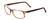 Profile View of Porsche Designs P8243-B Designer Reading Eye Glasses with Custom Cut Powered Lenses in Striped Crystal Brown Matte Unisex Oval Full Rim Acetate 54 mm