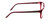 Side View of Porsche Designs P8246-C Designer Progressive Lens Blue Light Blocking Eyeglasses in Crystal Red Violet Unisex Oval Full Rim Acetate 56 mm