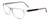 Profile View of Porsche Design P8246-D Unisex Oval Designer Reading Glasses in Crystal Grey 56mm