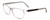 Profile View of Porsche Designs P8246-D Designer Single Vision Prescription Rx Eyeglasses in Crystal Grey Unisex Oval Full Rim Acetate 56 mm