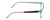 Side View of Porsche Designs P8247-B Designer Blue Light Blocking Eyeglasses in Crystal Azure Aqua Blue Grey Unisex Oval Full Rim Acetate 55 mm