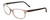 Profile View of Porsche Designs P8247-C Designer Reading Eye Glasses with Custom Cut Powered Lenses in Crystal Grey Brown Unisex Oval Full Rim Acetate 55 mm