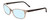 Profile View of Porsche Designs P8247-C Designer Blue Light Blocking Eyeglasses in Crystal Grey Brown Unisex Oval Full Rim Acetate 55 mm
