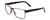 Profile View of Porsche Designs P8248-E Designer Reading Eye Glasses with Custom Cut Powered Lenses in Satin Black Unisex Square Full Rim Metal 56 mm