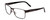 Profile View of Porsche Designs P8248-E Designer Blue Light Blocking Eyeglasses in Satin Black Unisex Square Full Rim Metal 56 mm