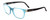 Profile View of Porsche P8250-C Oval Designer Reading Glasses Crystal Azure Aqua Blue Black 55mm