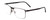 Profile View of Porsche Designs P8256-E Designer Bi-Focal Prescription Rx Eyeglasses in Satin Black Unisex Square Full Rim Metal 55 mm