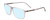 Profile View of Porsche Designs P8269-B Designer Blue Light Blocking Eyeglasses in Crystal Smoke Grey Unisex Square Full Rim Acetate 58 mm