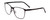 Profile View of Porsche Designs P8275-A Designer Reading Eye Glasses with Custom Cut Powered Lenses in Satin Black/Matte Unisex Square Full Rim Metal 55 mm