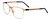 Profile View of Porsche Designs P8275-B Designer Progressive Lens Prescription Rx Eyeglasses in Satin Gold Black Unisex Square Full Rim Metal 55 mm