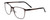 Profile View of Porsche Designs P8275-C Designer Reading Eye Glasses with Custom Cut Powered Lenses in Satin Brown Black Unisex Square Full Rim Metal 55 mm