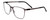 Profile View of Porsche Designs P8275-D Designer Bi-Focal Prescription Rx Eyeglasses in Dark Gun Metal Silver Black Unisex Square Full Rim Metal 55 mm