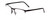 Profile View of Porsche Designs P8277-A Designer Reading Eye Glasses with Custom Cut Powered Lenses in Satin Black/Matte Unisex Square Semi-Rimless Metal 54 mm
