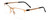 Profile View of Porsche P8277-C Unisex .5-Rimless Designer Reading Glasses Satin Gold Black 54mm