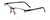 Profile View of Porsche Designs P8277-D Designer Progressive Lens Prescription Rx Eyeglasses in Satin Brown Black Unisex Square Semi-Rimless Metal 54 mm