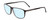 Profile View of Porsche Designs P8278-A Designer Progressive Lens Blue Light Blocking Eyeglasses in Matte Grey Unisex Square Full Rim Acetate 56 mm