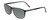 Profile View of Porsche Designs P8278-A Designer Polarized Sunglasses with Custom Cut Smoke Grey Lenses in Matte Grey Unisex Square Full Rim Acetate 56 mm