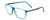 Profile View of Porsche Designs P8278-B Designer Single Vision Prescription Rx Eyeglasses in Crystal Azure Turquoise Blue Unisex Square Full Rim Acetate 56 mm