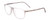 Profile View of Porsche Designs P8278-C Unisex Designer Reading Glasses Crystal Light Grey 56 mm