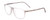 Profile View of Porsche Designs P8278-C Designer Single Vision Prescription Rx Eyeglasses in Crystal Light Matte Grey Unisex Square Full Rim Acetate 56 mm