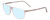 Profile View of Porsche Designs P8278-C Designer Blue Light Blocking Eyeglasses in Crystal Light Matte Grey Unisex Square Full Rim Acetate 56 mm