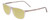 Profile View of Porsche Designs P8278-C Designer Polarized Reading Sunglasses with Custom Cut Powered Sun Flower Yellow Lenses in Crystal Light Matte Grey Unisex Square Full Rim Acetate 56 mm