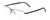 Profile View of Porsche P8284-A Unisex .5-Rimless Designer Reading Glasses Satin Black Grey 59mm
