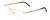 Profile View of Porsche P8284-B Unisex .5-Rimless Designer Reading Glasses Satin Gold Black 59mm