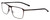 Profile View of Porsche Designs P8286-C Designer Single Vision Prescription Rx Eyeglasses in Dark Gun Metal Silver Black Unisex Square Full Rim Titanium 56 mm