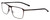 Profile View of Porsche Designs P8286-C Designer Progressive Lens Blue Light Blocking Eyeglasses in Dark Gun Metal Silver Black Unisex Square Full Rim Titanium 56 mm