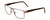 Profile View of Porsche Designs P8292-B Designer Reading Eye Glasses with Custom Cut Powered Lenses in Satin Grey Brown Marble Horn Unisex Square Full Rim Metal 54 mm