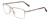 Profile View of Porsche Designs P8293-B Designer Single Vision Prescription Rx Eyeglasses in Silver Black Unisex Square Full Rim Titanium 55 mm