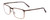 Profile View of Porsche Designs P8294-D Designer Progressive Lens Prescription Rx Eyeglasses in Satin Brown Black Unisex Square Full Rim Titanium 54 mm