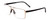 Profile View of Porsche Design P8307-C Unisex Designer Reading Glasses in Satin Brown Black 56mm