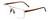 Profile View of Porsche Designs P8307-D Designer Progressive Lens Prescription Rx Eyeglasses in Light Gun Metal Silver Brown Unisex Square Full Rim Metal 56 mm