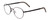 Profile View of Porsche Designs P8315-A Designer Single Vision Prescription Rx Eyeglasses in Satin Black Grey Unisex Round Full Rim Metal 52 mm