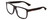 Profile View of GUCCI GG0010S Designer Blue Light Blocking Eyeglasses in Gloss Black on Matte Unisex Retro Full Rim Acetate 58 mm