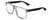Profile View of GUCCI GG0010S Designer Reading Eye Glasses in Gray Smoke Crystal Matte Black Mens Retro Full Rim Acetate 58 mm